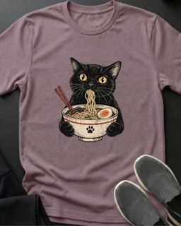 Ramen Cat Tee Gift For Cat Lover