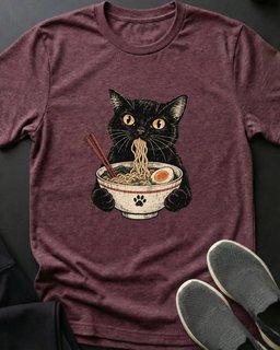 Ramen Cat Tee Gift For Cat Lover