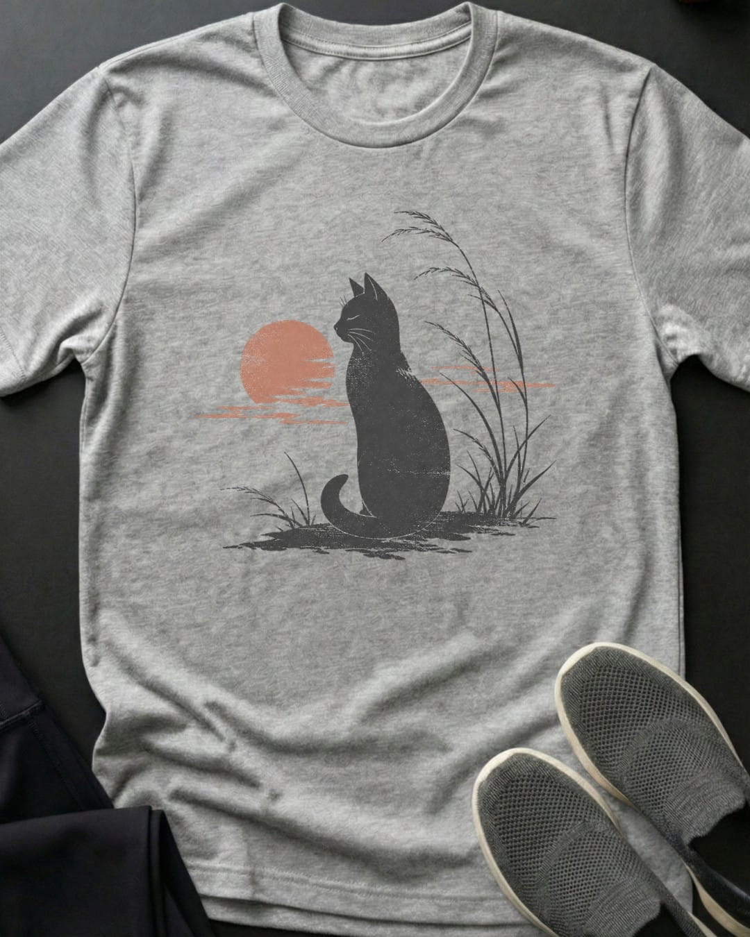 Dusk Watcher Tee Gift For Cat Lover