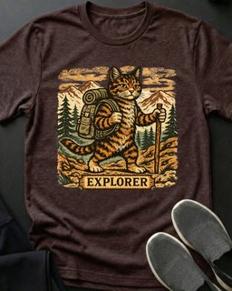 Explorer Tee Gift For Cat Lover