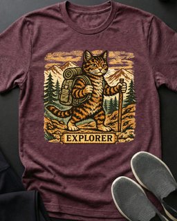Explorer Tee Gift For Cat Lover