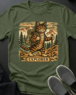 Explorer Tee Gift For Cat Lover