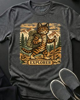 Explorer Tee Gift For Cat Lover