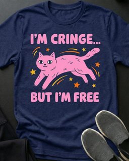 Cringe Tee Gift For Cat Lover