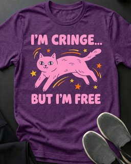 Cringe Tee Gift For Cat Lover
