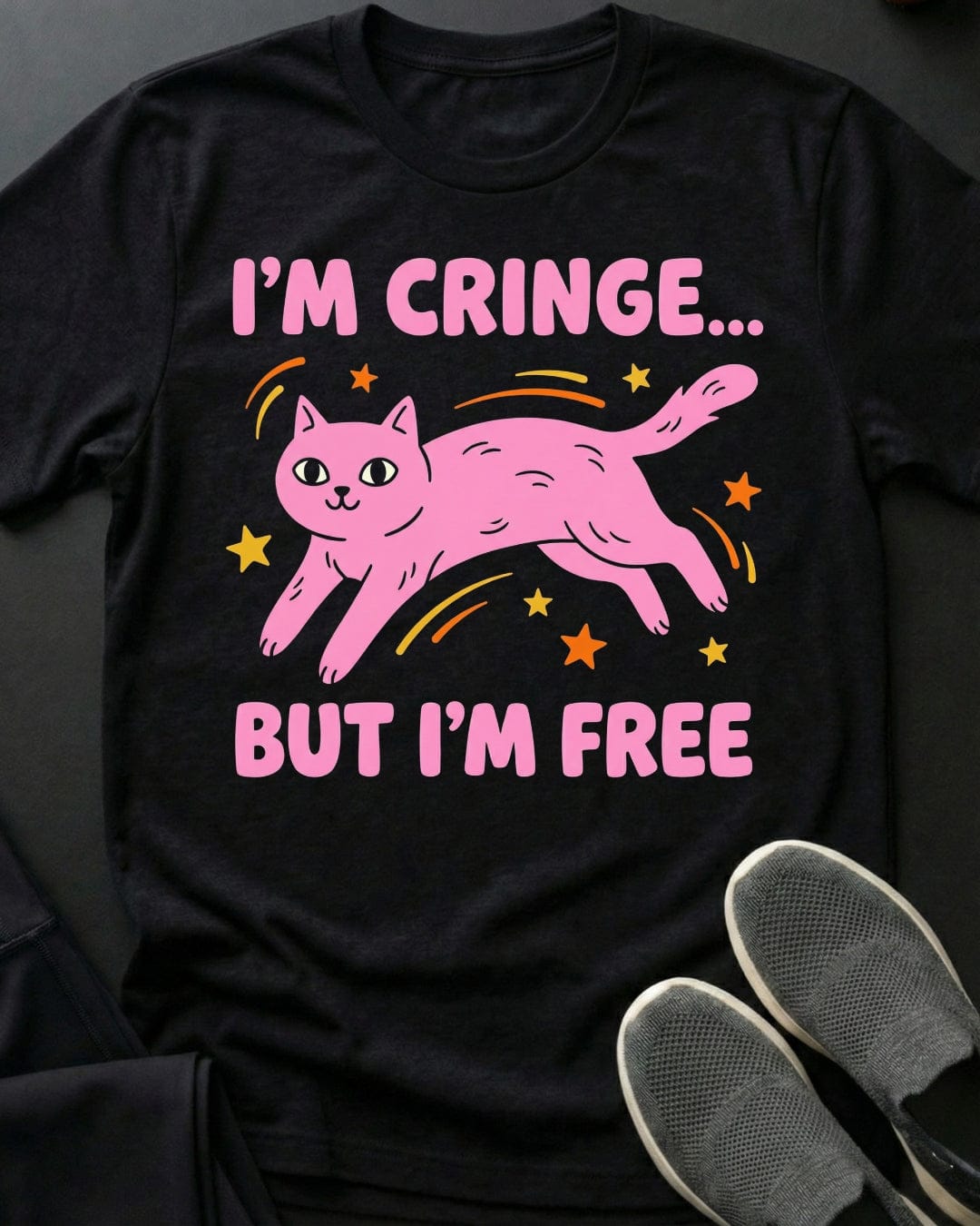Cringe Tee Gift For Cat Lover