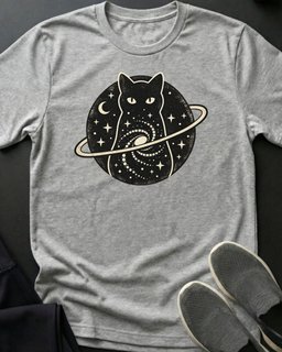 Galaxy Cat Tee Gift For Cat Lover