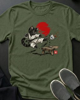 Flying Kick Kitten Tee Gift For Cat Lover