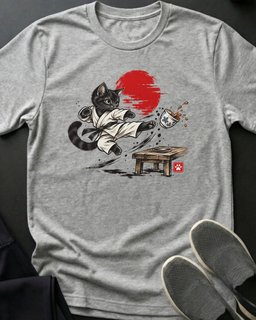 Flying Kick Kitten Tee Gift For Cat Lover