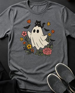 Ghost Frolic Tee Gift For Cat Lover