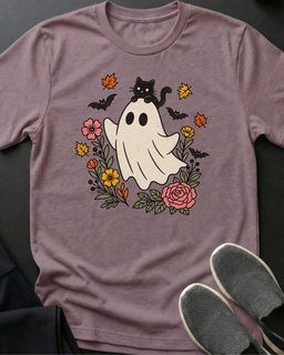Ghost Frolic Tee Gift For Cat Lover