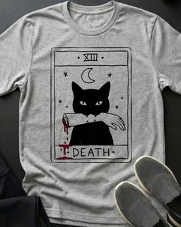 Death Tarot Tee Gift For Cat Lover