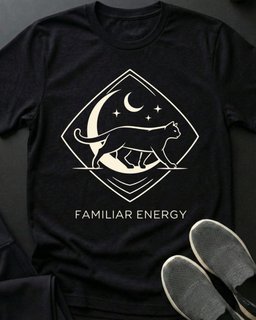 Familiar Energy Tee Gift For Cat Lover