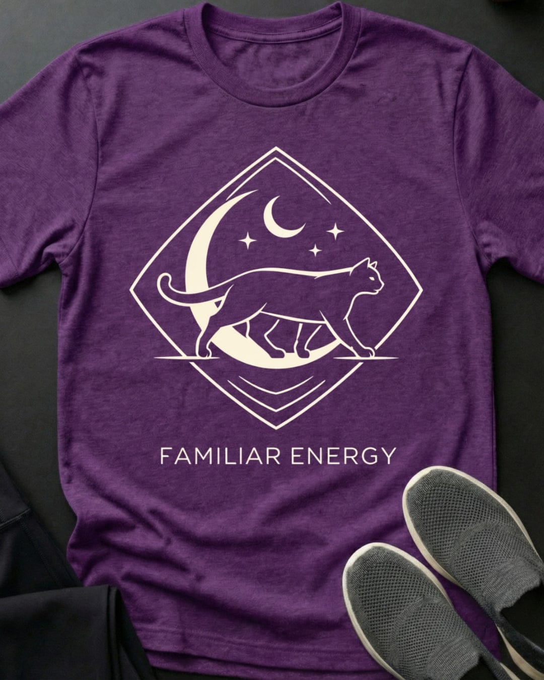 Familiar Energy Tee Gift For Cat Lover