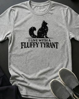 Fluffy Tyrant Tee Gift For Cat Lover