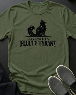 Fluffy Tyrant Tee Gift For Cat Lover