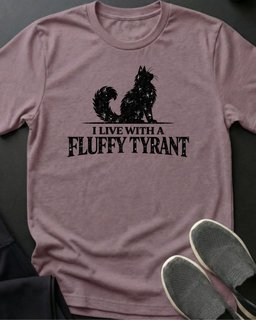Fluffy Tyrant Tee Gift For Cat Lover