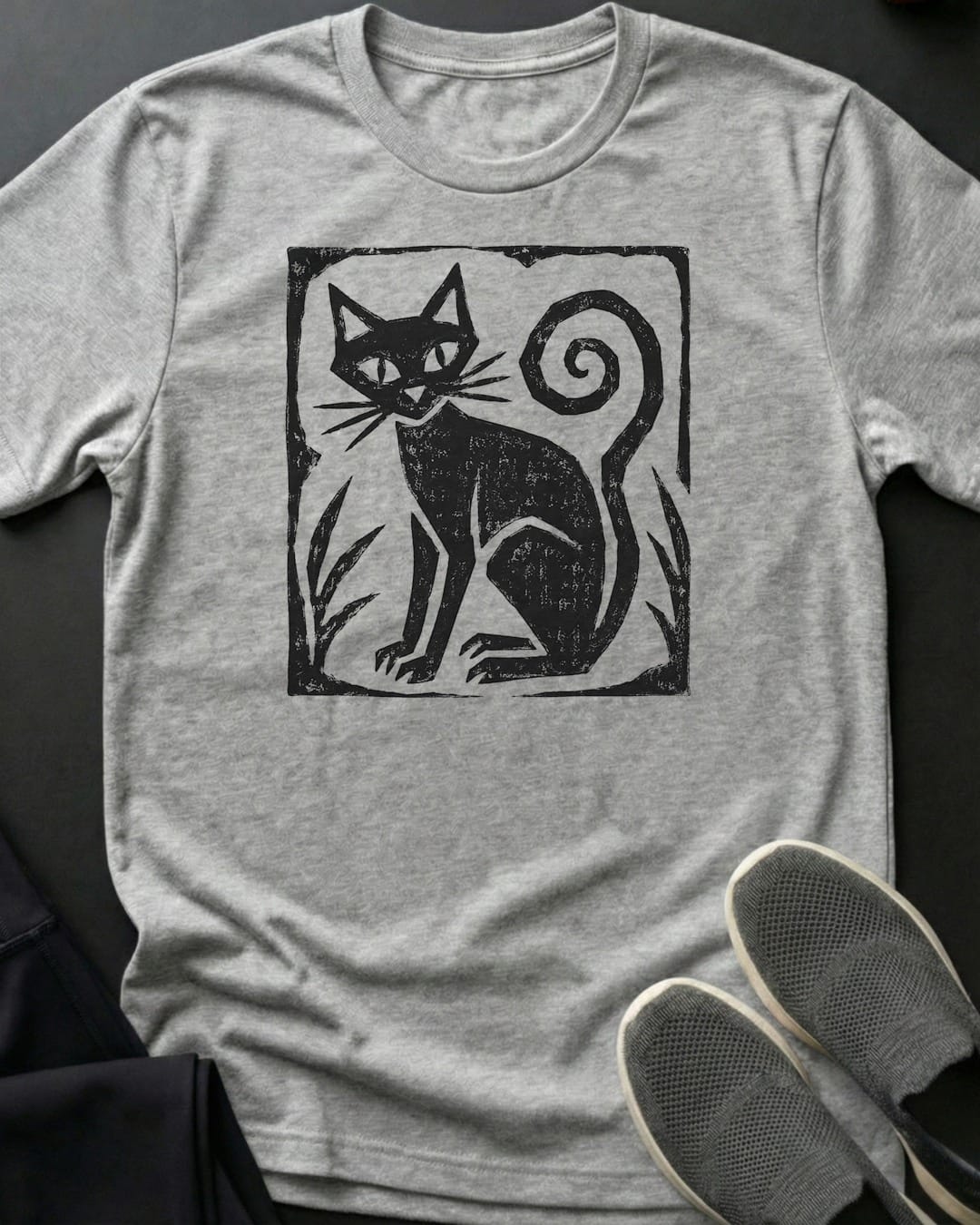Curious Familiar Tee Gift For Cat Lover