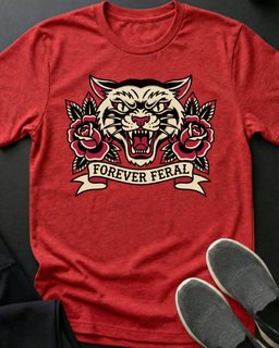 Feral Tee Gift For Cat Lover