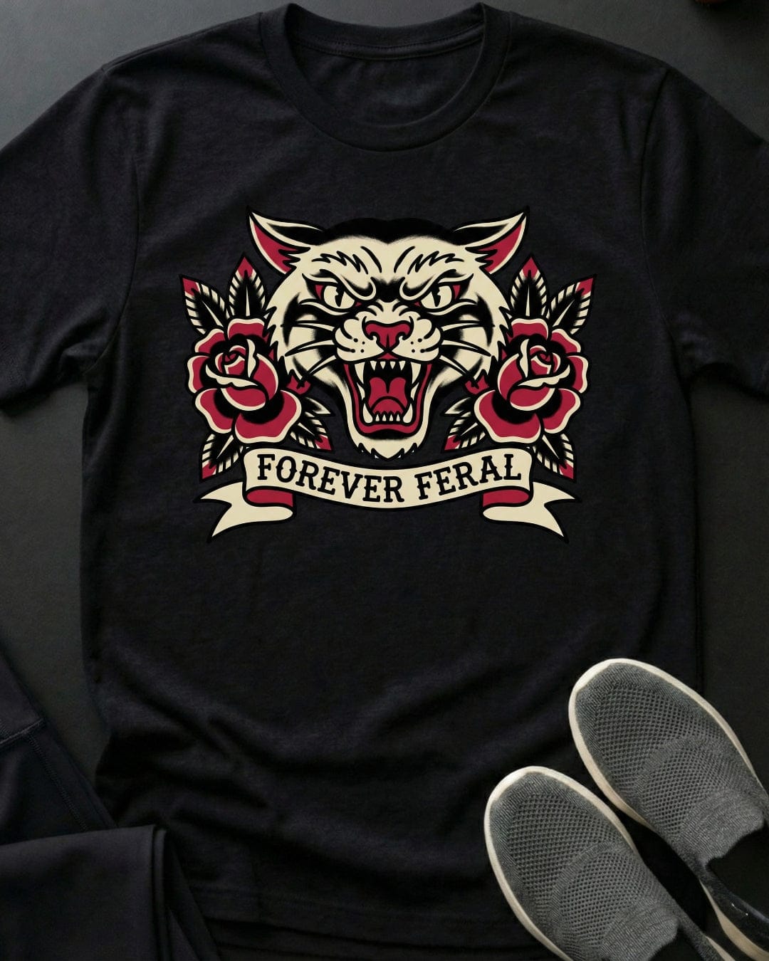 Feral Tee Gift For Cat Lover