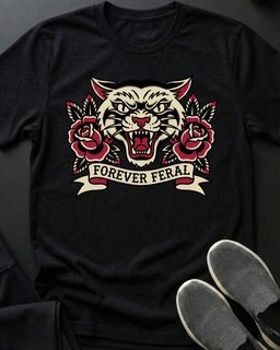 Feral Tee Gift For Cat Lover