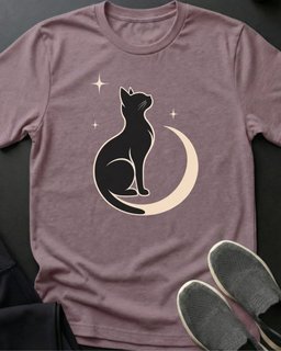 Crescent Kitty Tee Gift For Cat Lover