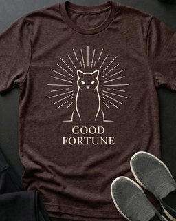 Good Fortune Tee Gift For Cat Lover