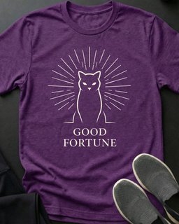 Good Fortune Tee Gift For Cat Lover