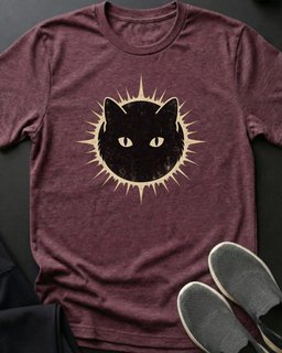 Eclipse Cat Tee Gift For Cat Lover