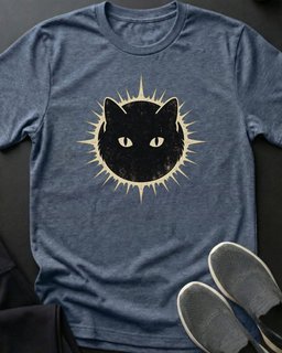 Eclipse Cat Tee Gift For Cat Lover