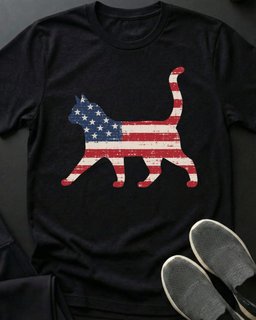 Freedom Cat Tee Gift For Cat Lover