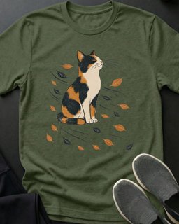 Fall Breeze Tee Gift For Cat Lover