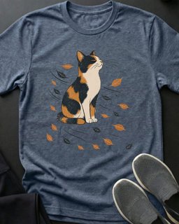 Fall Breeze Tee Gift For Cat Lover