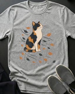 Fall Breeze Tee Gift For Cat Lover
