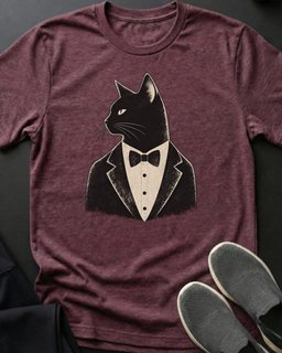 Dapper Cat Tee Gift For Cat Lover