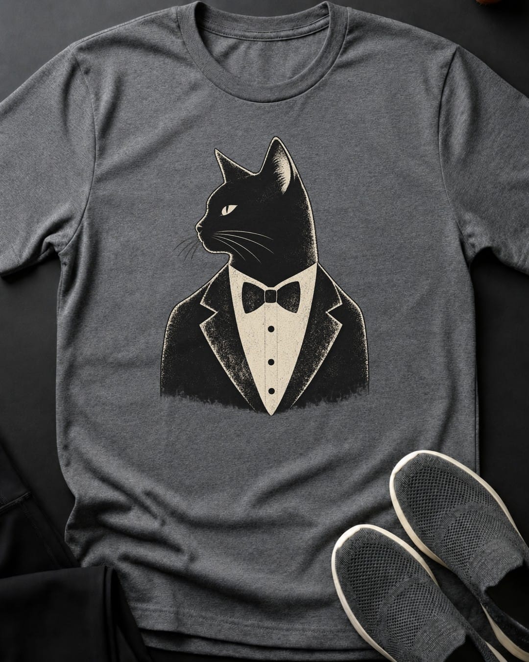 Dapper Cat Tee Gift For Cat Lover
