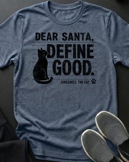 Dear Santa Tee Gift For Cat Lover