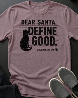 Dear Santa Tee Gift For Cat Lover