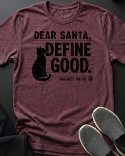Dear Santa Tee Gift For Cat Lover