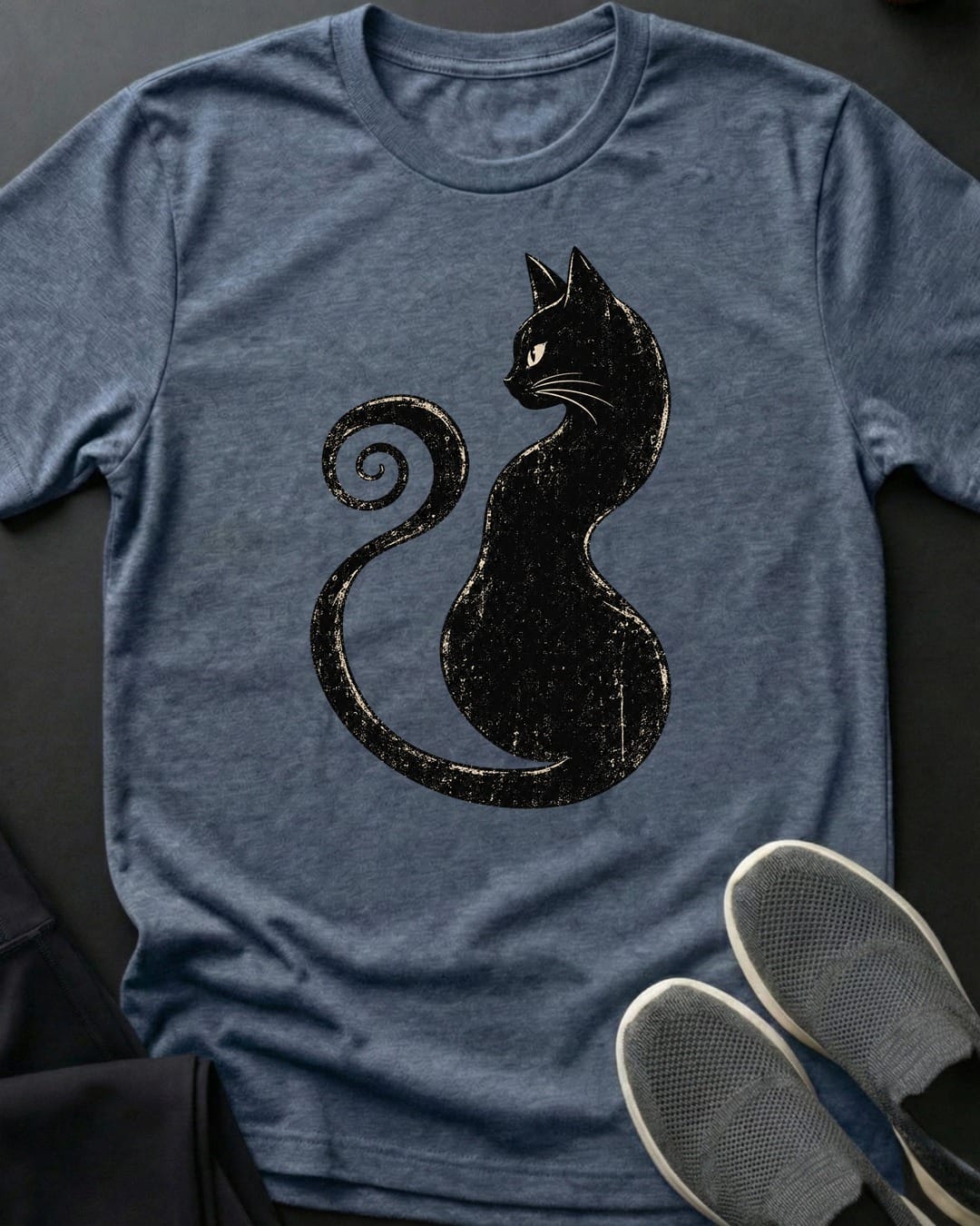 Curled Chaos Tee Gift For Cat Lover