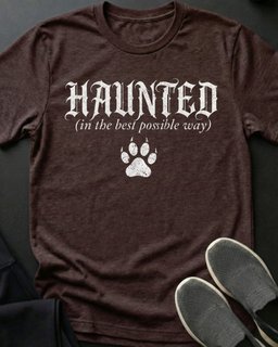 Haunted Tee Gift For Cat Lover