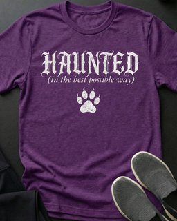 Haunted Tee Gift For Cat Lover