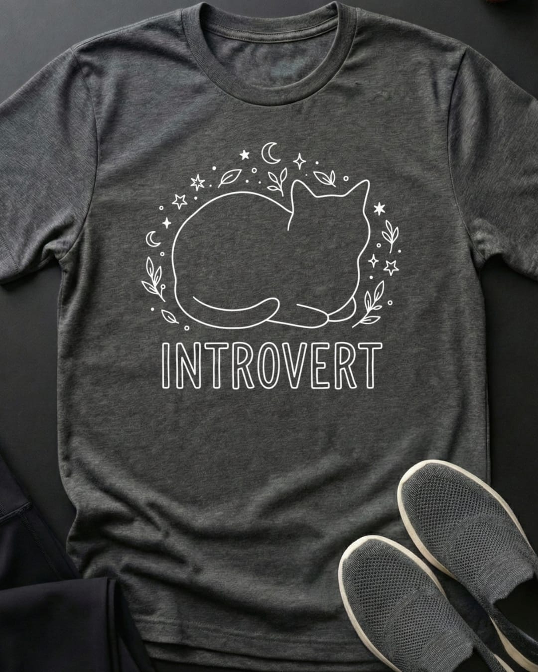 Introvert Tee Gift For Cat Lover