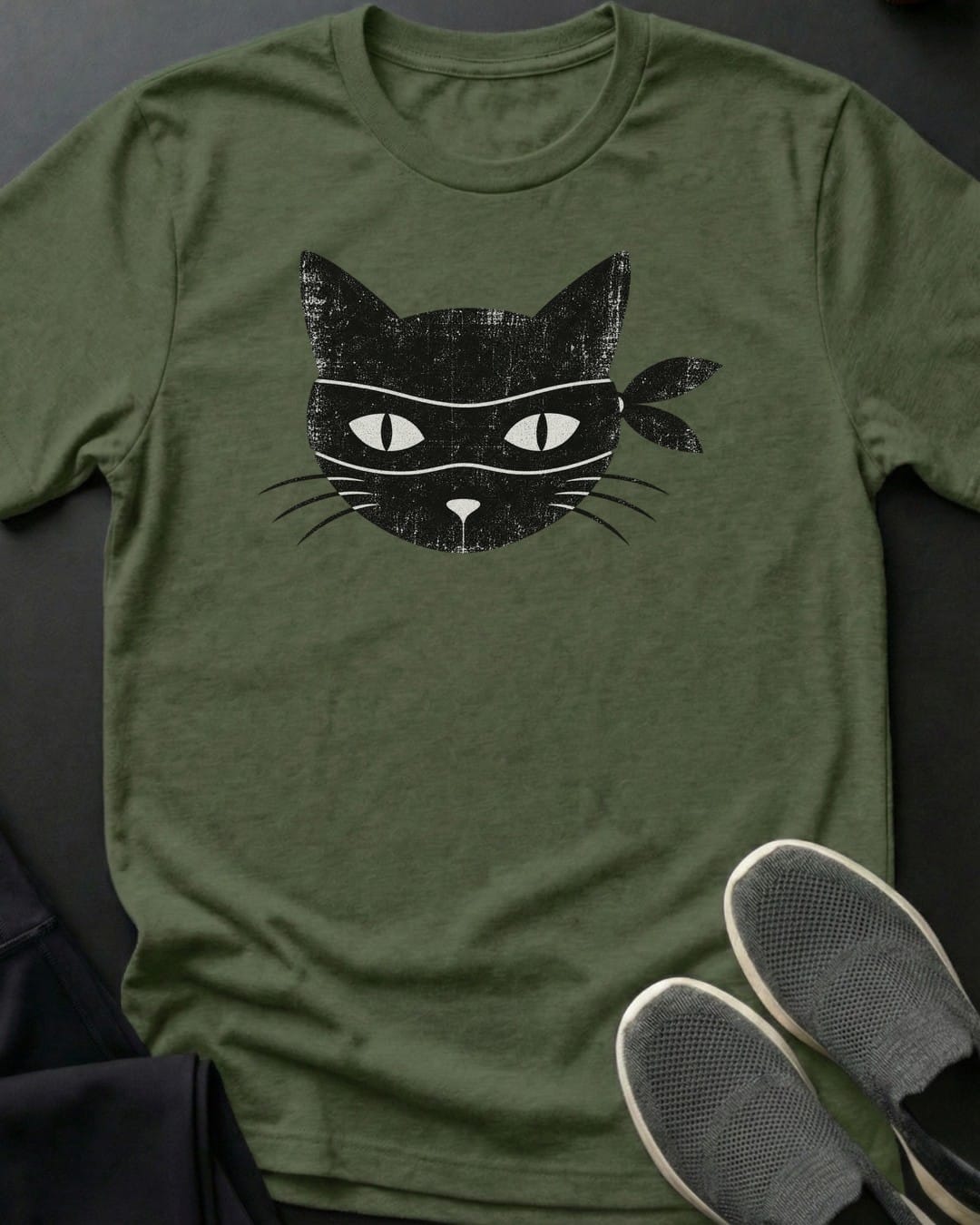 Masked Bandit Tee Gift For Cat Lover