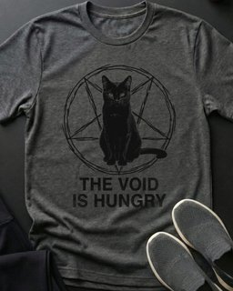 Hungry Void Tee Gift For Cat Lover