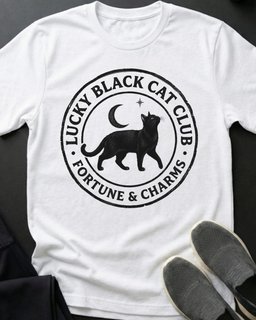 Lucky Club Tee Gift For Cat Lover