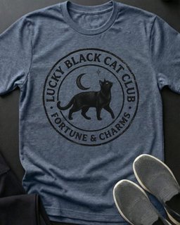 Lucky Club Tee Gift For Cat Lover
