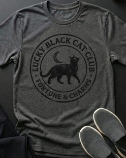 Lucky Club Tee Gift For Cat Lover