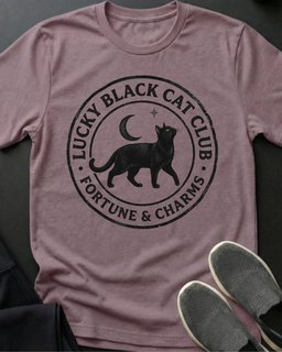 Lucky Club Tee Gift For Cat Lover