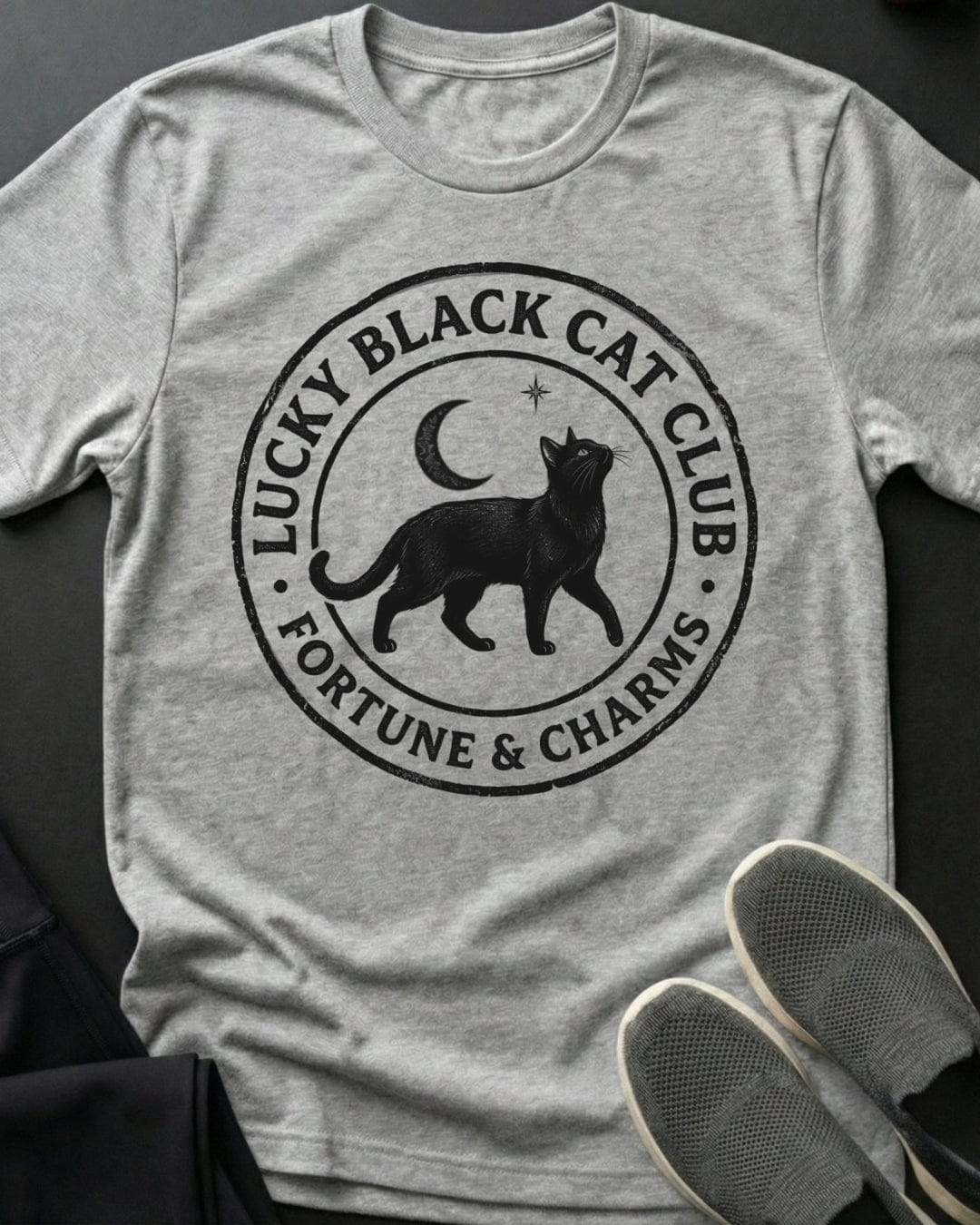 Lucky Club Tee Gift For Cat Lover